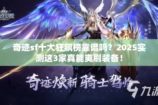 奇迹sf十大狂飙榜靠谱吗？2025实测这3家真能爽刷装备！
