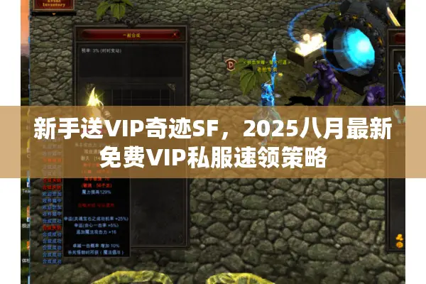 新手送VIP奇迹SF，2025八月最新免费VIP私服速领策略