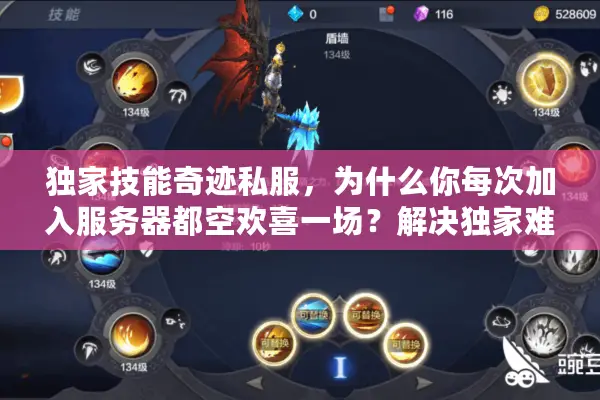 独家技能奇迹私服，为什么你每次加入服务器都空欢喜一场？解决独家难题秘方