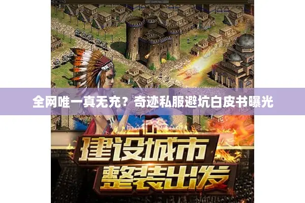 全网唯一真无充？奇迹私服避坑白皮书曝光