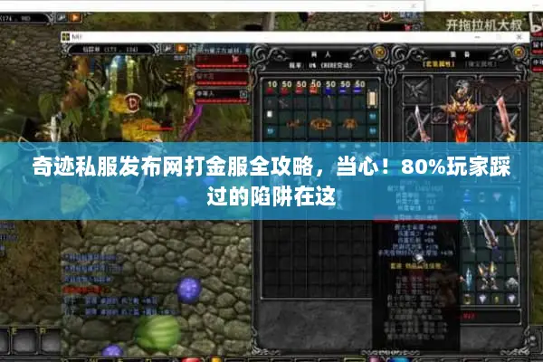 奇迹私服发布网打金服全攻略，当心！80%玩家踩过的陷阱在这