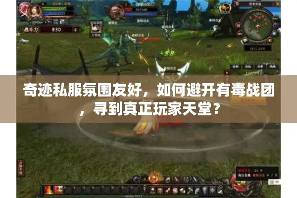 奇迹私服氛围友好，如何避开有毒战团，寻到真正玩家天堂？