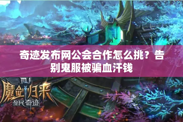 奇迹发布网公会合作怎么挑？告别鬼服被骗血汗钱