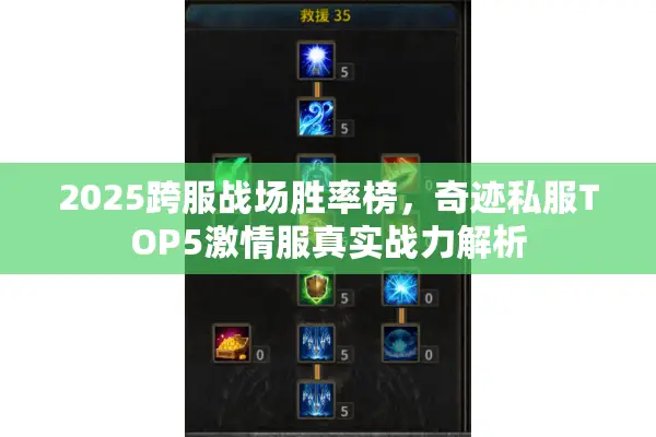 2025跨服战场胜率榜，奇迹私服TOP5激情服真实战力解析