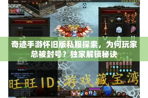 奇迹手游怀旧版私服探索，为何玩家总被封号？独家解锁秘诀