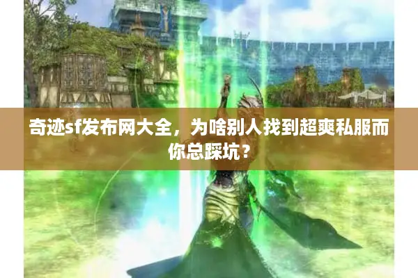 奇迹sf发布网大全,为啥别人找到超爽私服而你总踩坑? 奇迹sf发布网大全,为啥别人找到超爽私服而你总踩坑?