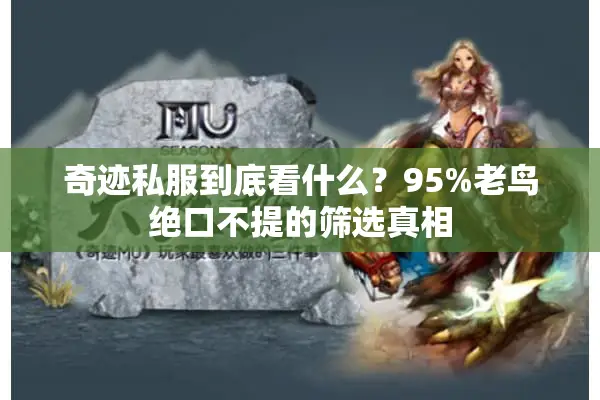 奇迹私服到底看什么？95%老鸟绝口不提的筛选真相