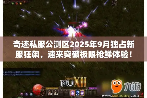 奇迹私服公测区2025年9月独占新服狂飙，速来突破极限抢鲜体验！