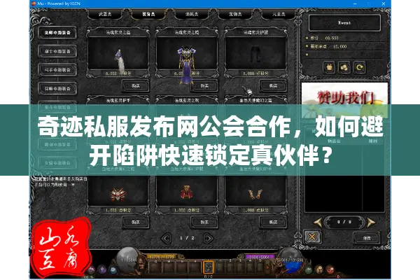 奇迹私服发布网公会合作，如何避开陷阱快速锁定真伙伴？