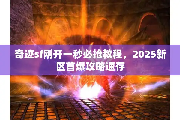 奇迹sf刚开一秒必抢教程，2025新区首爆攻略速存