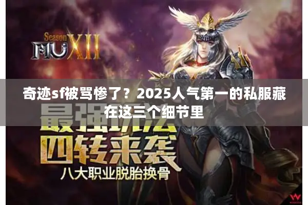 奇迹sf被骂惨了？2025人气第一的私服藏在这三个细节里