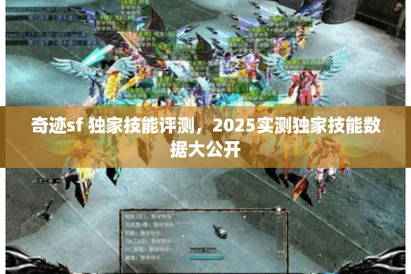 奇迹sf 独家技能评测，2025实测独家技能数据大公开