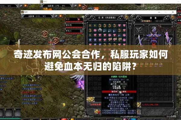 奇迹发布网公会合作，私服玩家如何避免血本无归的陷阱？