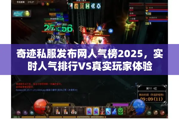 奇迹私服发布网人气榜2025，实时人气排行VS真实玩家体验