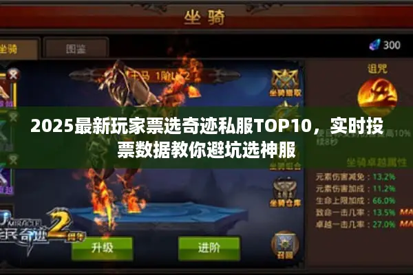 2025最新玩家票选奇迹私服TOP10，实时投票数据教你避坑选神服