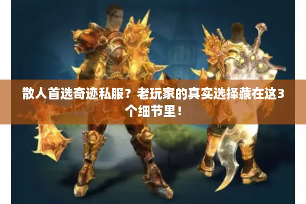 散人首选奇迹私服？老玩家的真实选择藏在这3个细节里！