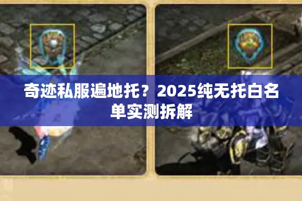奇迹私服遍地托?2025纯无托白名单实测拆解 奇迹私服遍地托?2025纯无托白名单实测拆解
