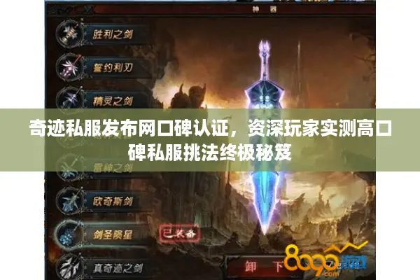 奇迹私服发布网口碑认证，资深玩家实测高口碑私服挑法终极秘笈