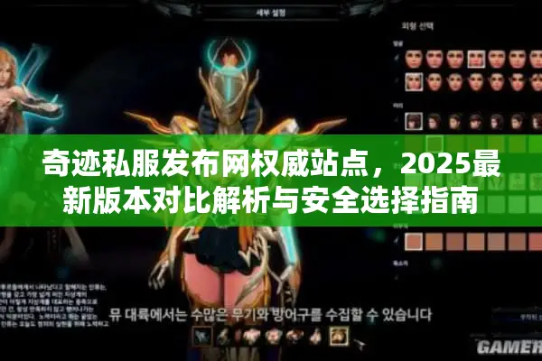 奇迹私服发布网权威站点,2025最新版本对比解析与安全选择指南 奇迹私服发布网权威站点,2025最新版本对比解析与安全选择指南