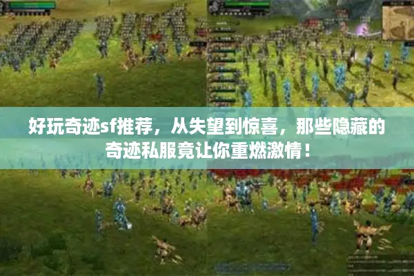 好玩奇迹sf推荐，从失望到惊喜，那些隐藏的奇迹私服竟让你重燃激情！