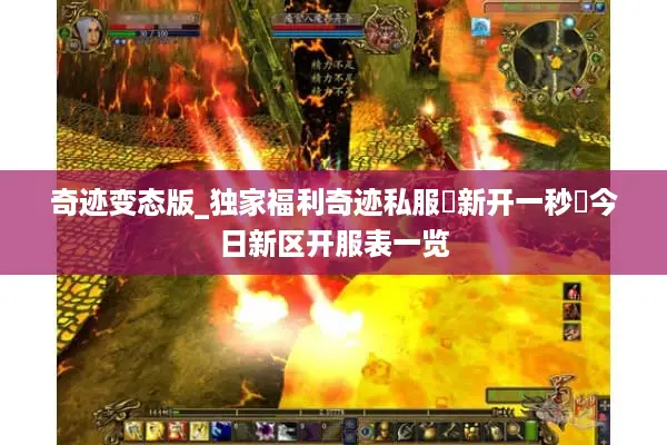 奇迹变态版_独家福利奇迹私服▷新开一秒◁今日新区开服表一览