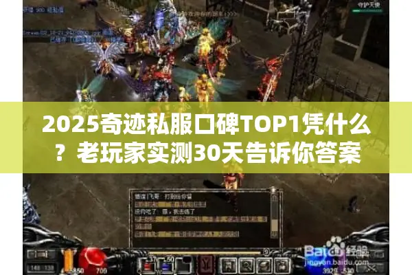 2025奇迹私服口碑TOP1凭什么？老玩家实测30天告诉你答案