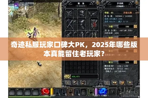 奇迹私服玩家口碑大PK，2025年哪些版本真能留住老玩家？