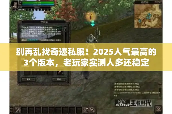 别再乱找奇迹私服！2025人气最高的3个版本，老玩家实测人多还稳定