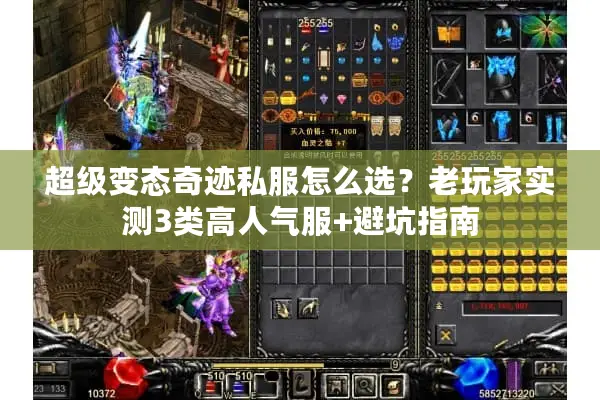 超级变态奇迹私服怎么选？老玩家实测3类高人气服+避坑指南