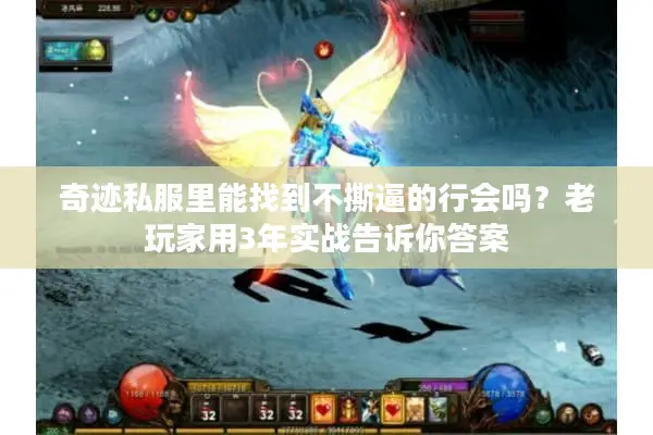 奇迹私服里能找到不撕逼的行会吗？老玩家用3年实战告诉你答案