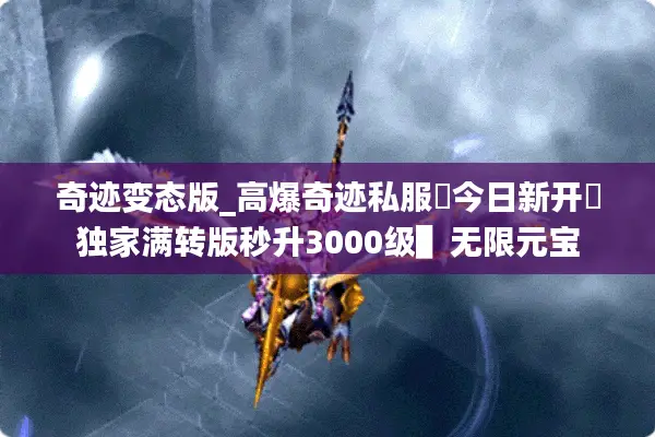 奇迹变态版_高爆奇迹私服▷今日新开◁独家满转版秒升3000级▌无限元宝