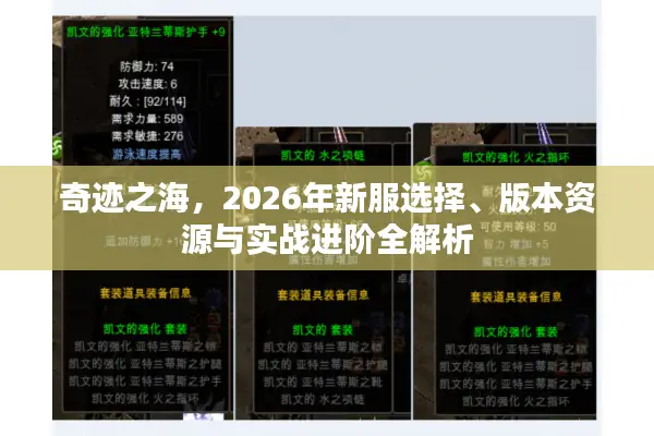 奇迹之海，2026年新服选择、版本资源与实战进阶全解析